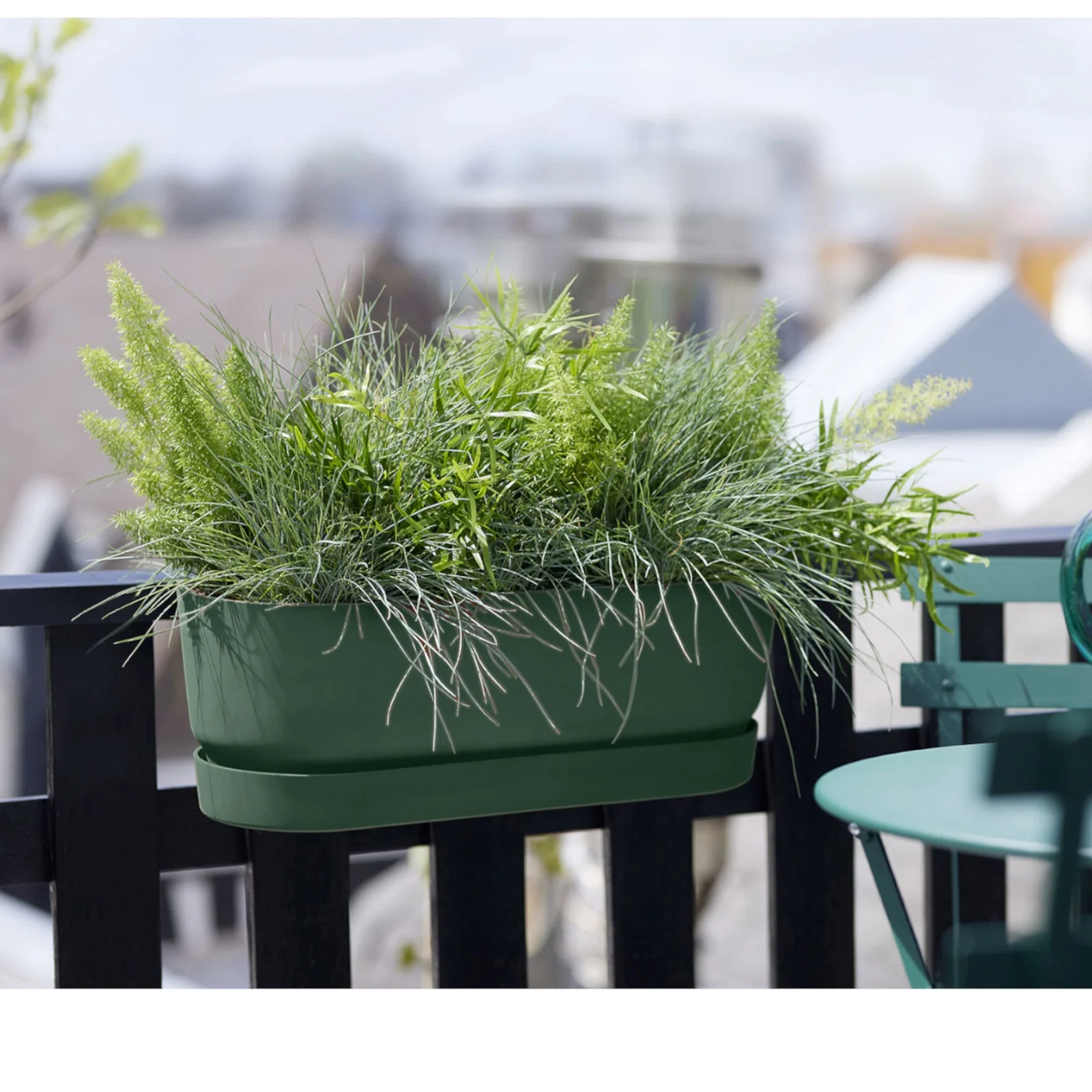 Elho Balconnière Greenville Leaf green